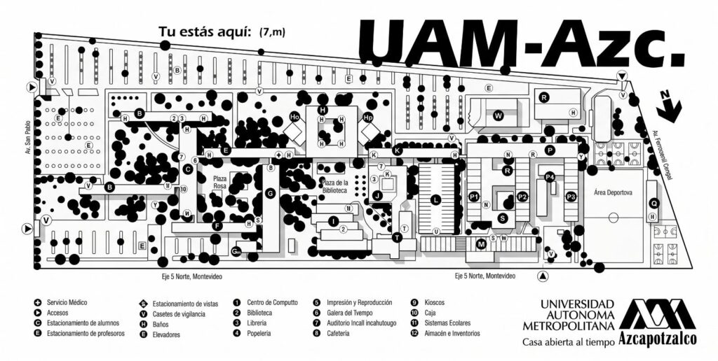 Mapa UAM - Azcapotzalco